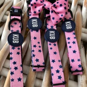 KUB Stars Collar – Pink Stars 3
