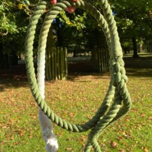 Rope lead – Gun dog green 1